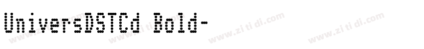 UniversDSTCd Bold字体转换